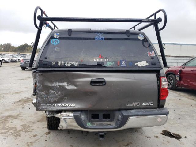 5TBBT44105S471461 - 2005 TOYOTA TUNDRA ACCESS CAB SR5 GRAY photo 6