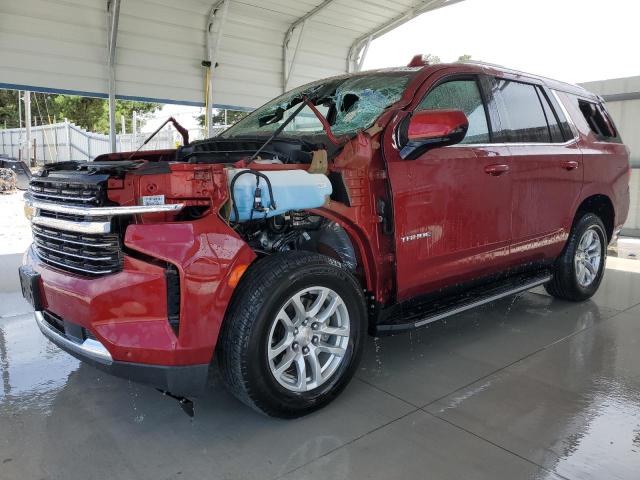 1GNSKNKD4PR169628 - 2023 CHEVROLET TAHOE K1500 LT RED photo 1