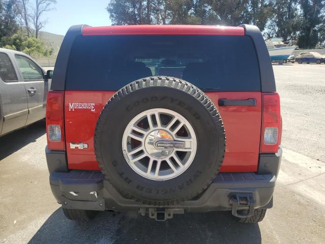 5GTEN13E588107667 - 2008 HUMMER H3 RED photo 6