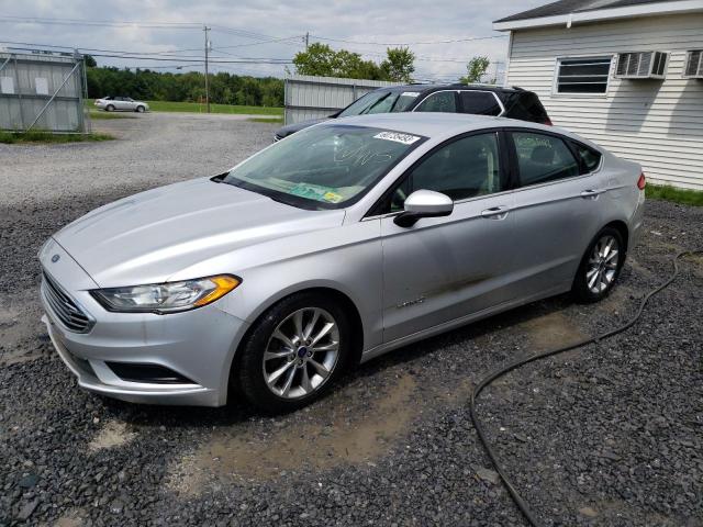 3FA6P0LU5HR223379 - 2017 FORD FUSION SE HYBRID SILVER photo 1