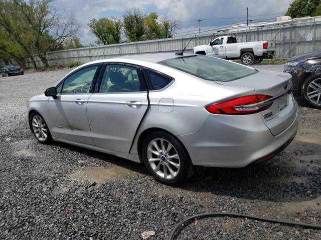 3FA6P0LU5HR223379 - 2017 FORD FUSION SE HYBRID SILVER photo 2