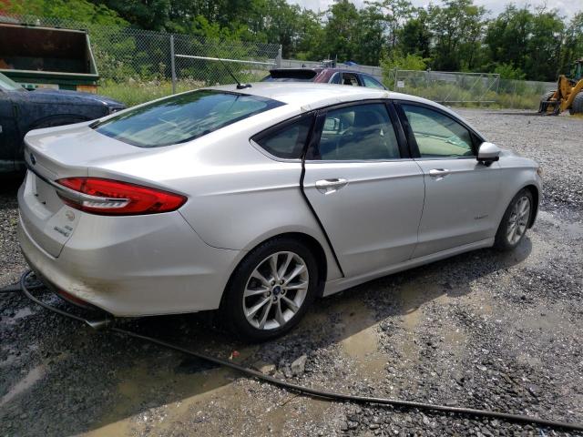 3FA6P0LU5HR223379 - 2017 FORD FUSION SE HYBRID SILVER photo 3