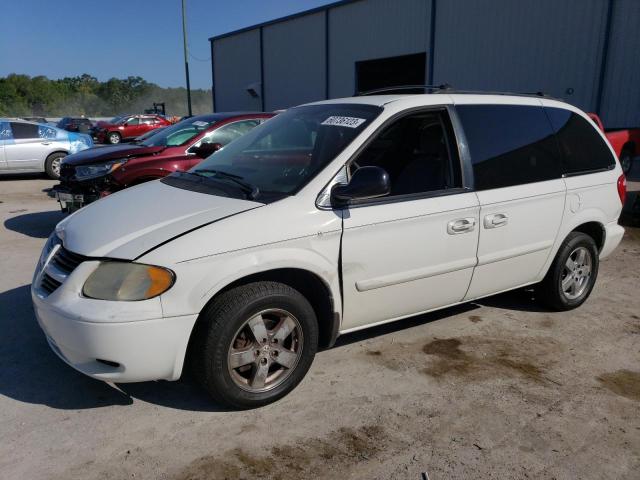 1D4GP45R76B504487 - 2006 DODGE CARAVAN SXT WHITE photo 1