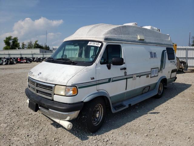 2B6KB31YXSK575074 - 1995 DODGE RAM VAN B3500 WHITE photo 2