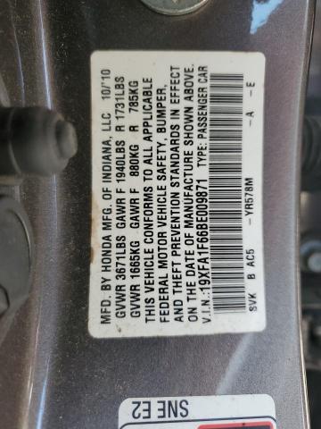 19XFA1F66BE009871 - 2011 HONDA CIVIC LX-S Boz foto 12