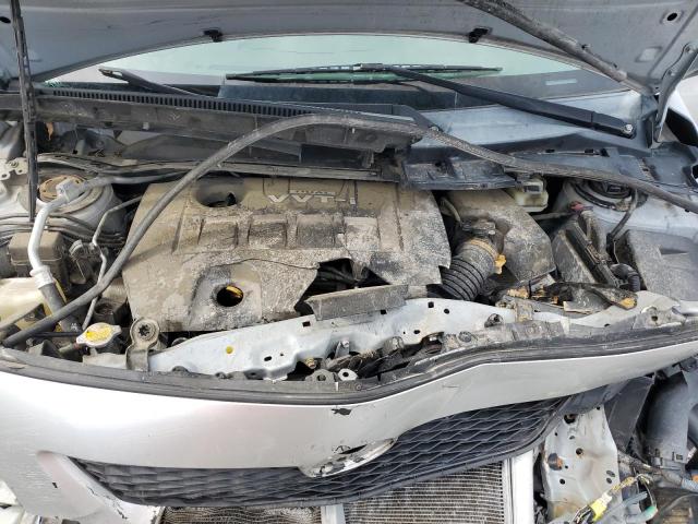 2T1BU4EE2AC351038 - 2010 TOYOTA COROLLA BASE SILVER photo 11