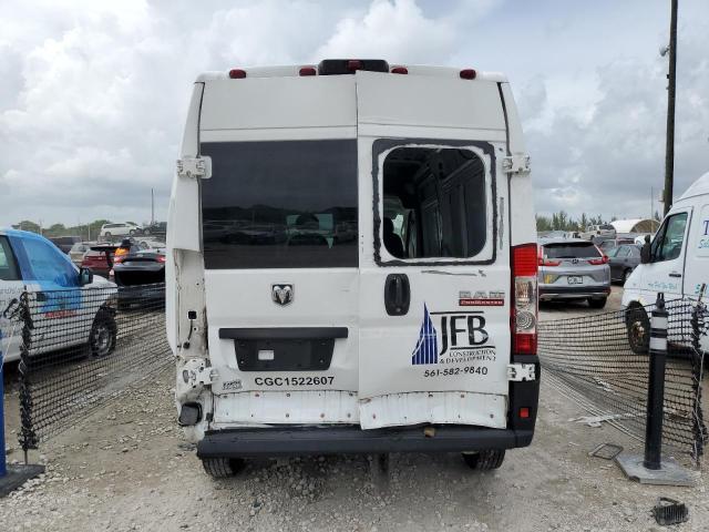 3C6TRVDG3KE504924 - 2019 RAM PROMASTER 2500 HIGH WHITE photo 6