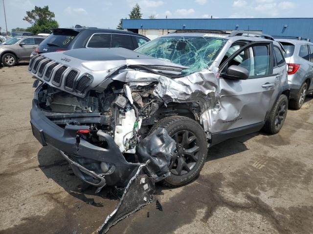 1C4PJMBS2HD225588 - 2017 JEEP CHEROKEE TRAILHAWK SILVER photo 1