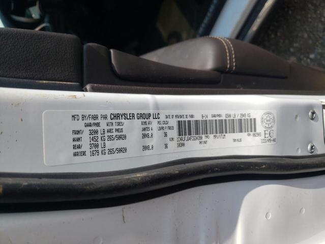 1C4RJFJG4FC634390 - 2015 JEEP GRAND CHER SUMMIT თეთრი ფოტო 13