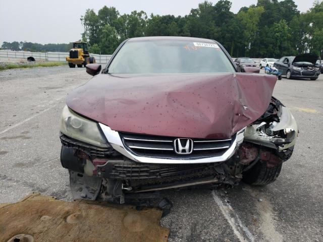 1HGCR2F32DA122568 - 2013 HONDA ACCORD LX BURGUNDY photo 5