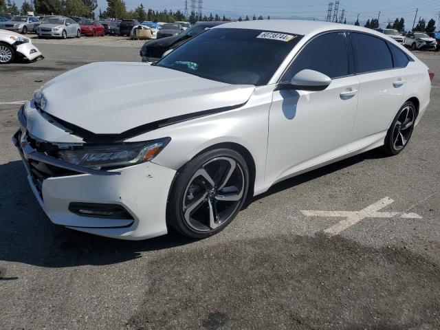 1HGCV1F37JA209528 - 2018 HONDA ACCORD SPORT WHITE photo 1