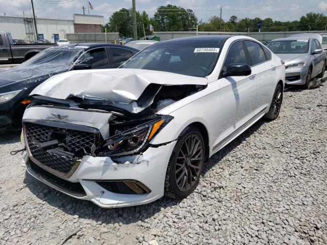 KMHGN4JB6JU216707 - 2018 GENESIS G80 SPORT WHITE photo 1