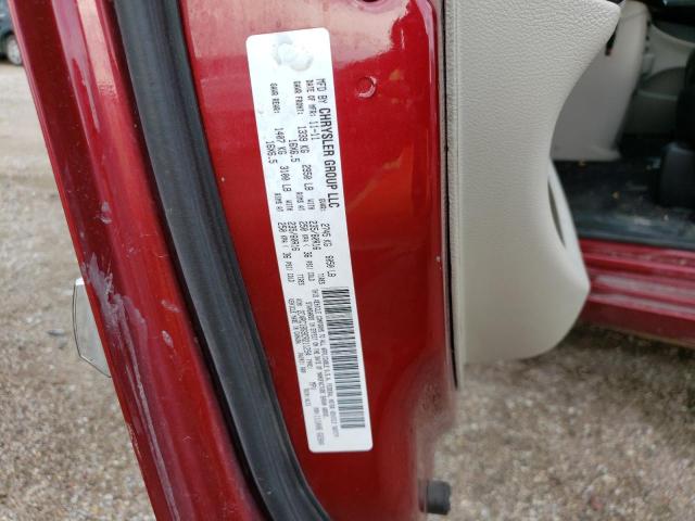 2C4RC1BG9CR211254 - 2012 CHRYSLER TOWN & COU TOURING 勃艮第红 照片 14