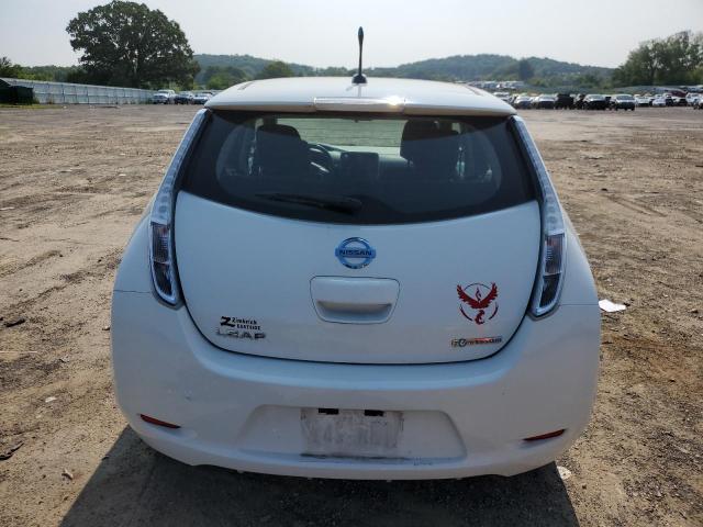 1N4AZ0CP3DC416556 - 2013 NISSAN LEAF S WHITE photo 6