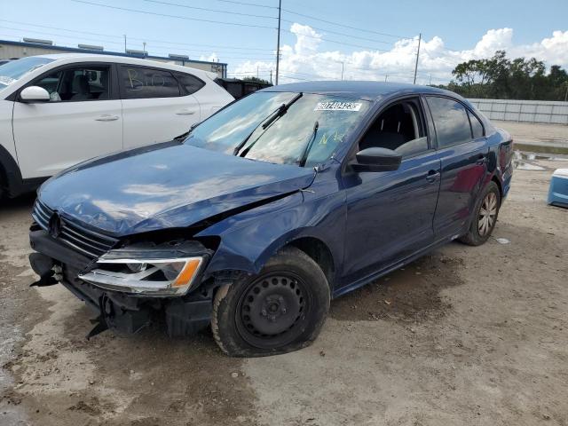 3VW2K7AJ9EM303900 - 2014 VOLKSWAGEN JETTA BASE 蓝色 照片 1