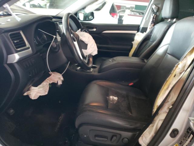 5TDJKRFH8FS173867 - 2015 TOYOTA HIGHLANDER XLE SILVER photo 7