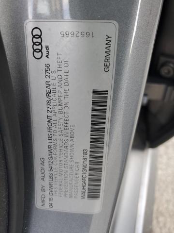 WAUHGAFC1GN018183 - 2016 AUDI A6 PRESTIGE Gümüş foto 13