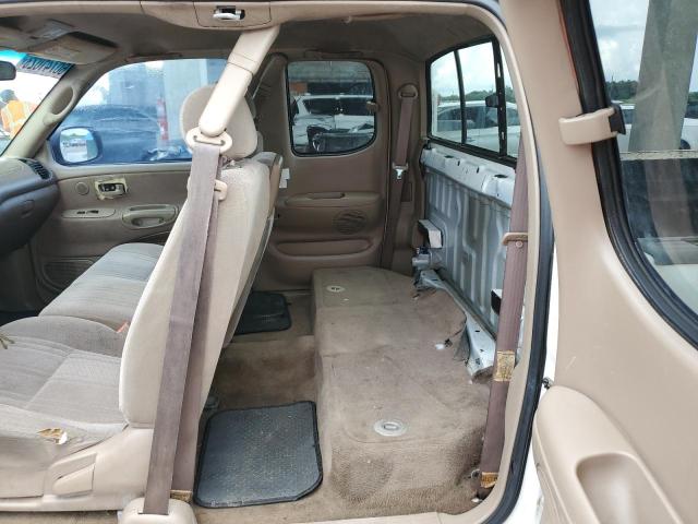 5TBRT34161S130052 - 2001 TOYOTA TUNDRA ACCESS CAB WHITE photo 10