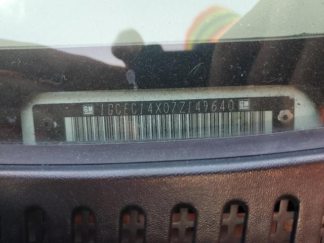 1GCEC14X07Z149640 - 2007 CHEVROLET SILVERADO C1500 CLASSIC WHITE photo 13