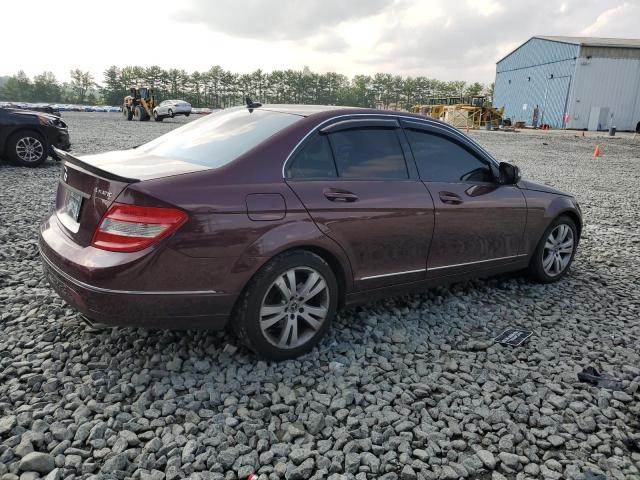 WDDGF81X49R076908 - 2009 MERCEDES-BENZ C300 300 4MATIC BURGUNDY photo 3