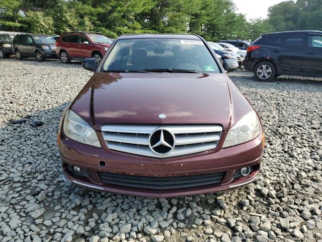 WDDGF81X49R076908 - 2009 MERCEDES-BENZ C300 300 4MATIC BURGUNDY photo 5