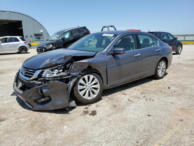 1HGCR3F93EA010759 - 2014 HONDA ACCORD TOURING GRAY photo 1