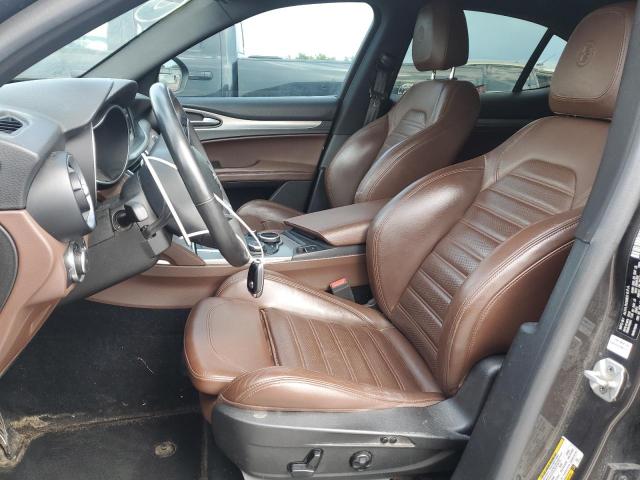 ZASFAKNN3J7C28744 - 2018 ALFA ROMEO STELVIO TI SPORT BROWN photo 7