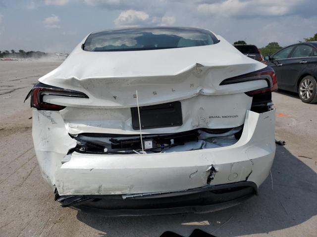 5YJ3E1EB1SF911604 - 2025 TESLA MODEL 3 白色 照片 6