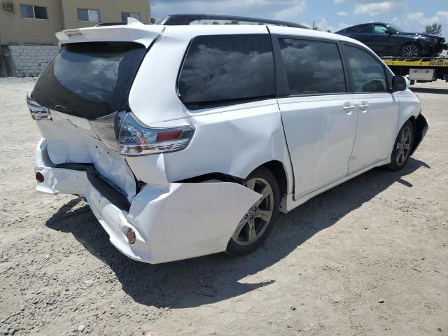 5TDXZ3DC7KS003620 - 2019 TOYOTA SIENNA SE WHITE photo 3