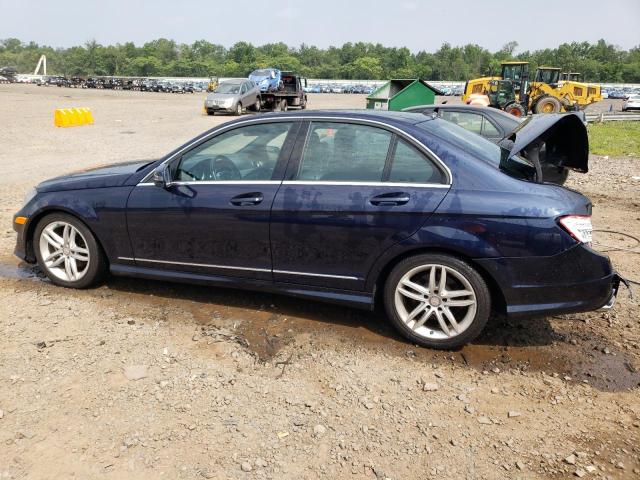 WDDGF8BB9CA708262 - 2012 MERCEDES-BENZ C 300 4MATIC BLUE photo 2