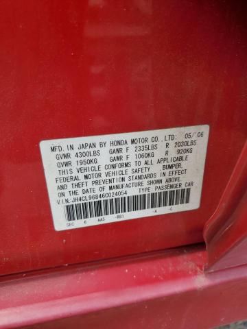 JH4CL96846C024054 - 2006 ACURA TSX Qırmızı foto 12