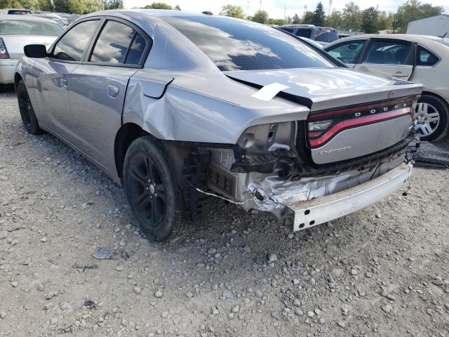 2C3CDXBG3JH186641 - 2018 DODGE CHARGER SXT GRAY photo 3