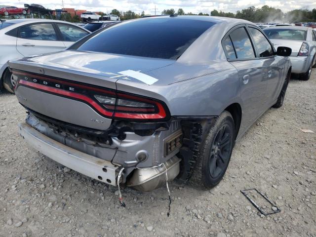 2C3CDXBG3JH186641 - 2018 DODGE CHARGER SXT GRAY photo 4