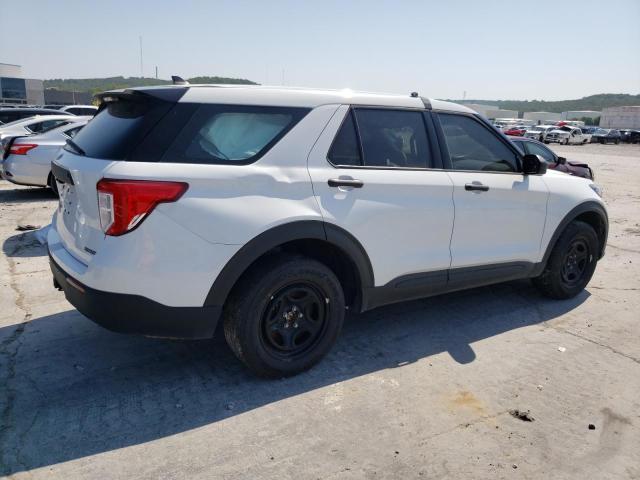 1FM5K8AB6MGC41505 - 2021 FORD EXPLORER POLICE INTERCEPTOR WHITE photo 3
