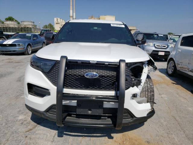 1FM5K8AB6MGC41505 - 2021 FORD EXPLORER POLICE INTERCEPTOR WHITE photo 5