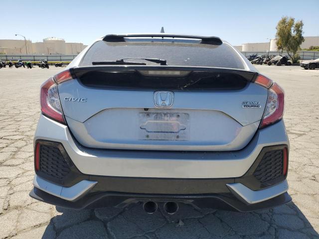 SHHFK7H97KU401998 - 2019 HONDA CIVIC SPORT TOURING SILVER photo 6