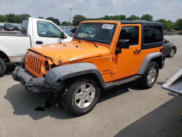 1C4AJWAG3CL167164 - 2012 JEEP WRANGLER SPORT ORANGE photo 1