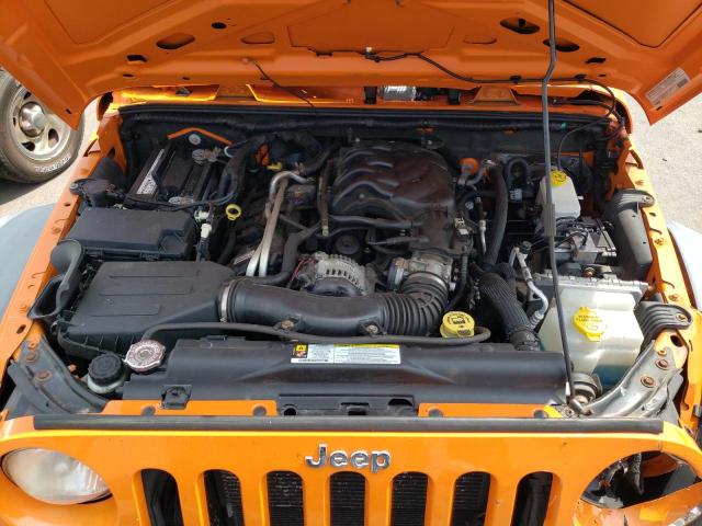 1C4AJWAG3CL167164 - 2012 JEEP WRANGLER SPORT ORANGE photo 11