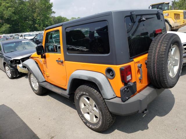 1C4AJWAG3CL167164 - 2012 JEEP WRANGLER SPORT ORANGE photo 2