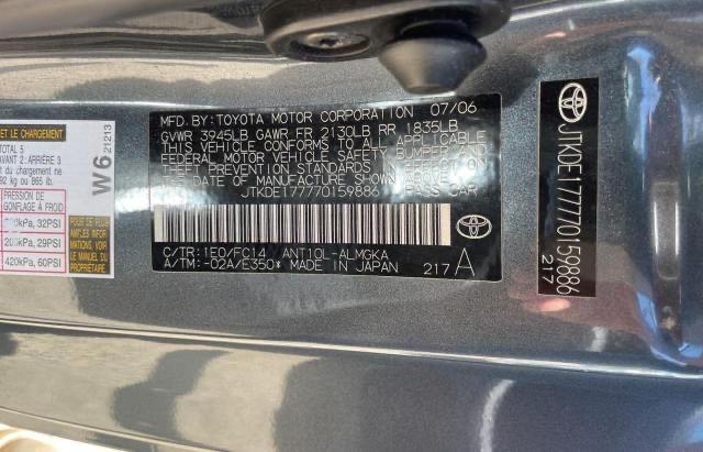 JTKDE177770159886 - 2007 TOYOTA SCION TC 石墨色 照片 10