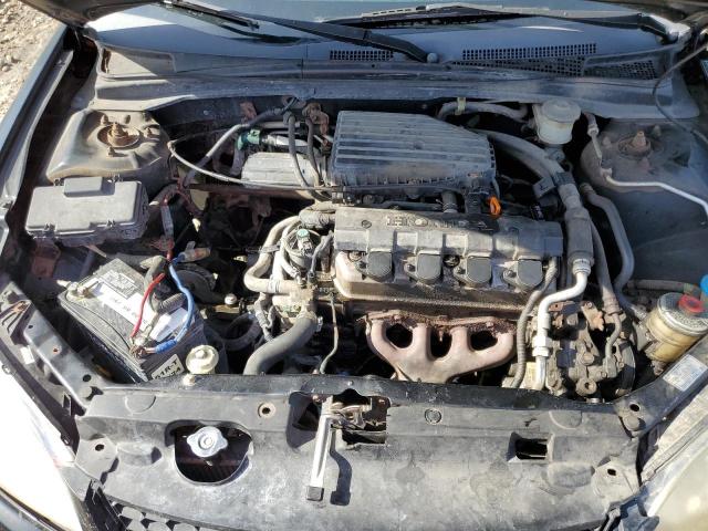 1HGEM22365L078593 - 2005 HONDA CIVIC DX VP Սև լուսանկար 11