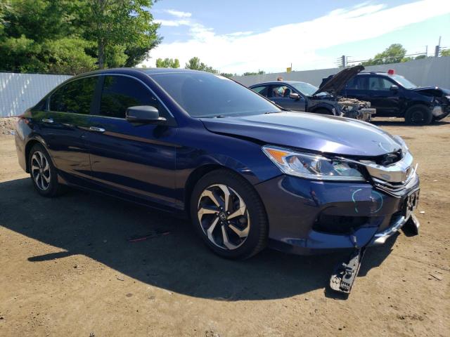 1HGCR2F96GA022417 - 2016 HONDA ACCORD EXL BLUE photo 4