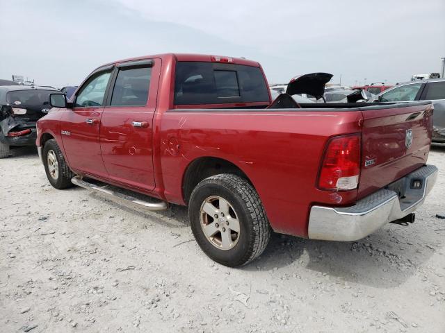 1D7RB1CP2AS105876 - 2010 DODGE 1500 RED photo 2