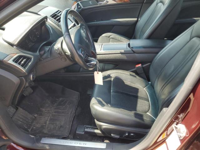 3LN6L5E90HR645504 - 2017 LINCOLN MKZ RESERVE BURGUNDY photo 7