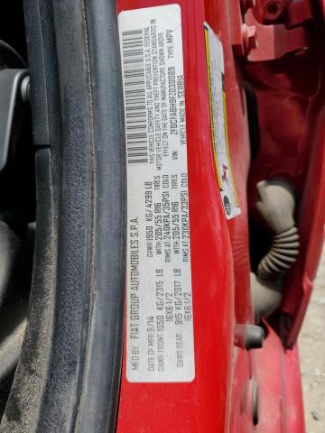 ZFBCFABH9FZ030089 - 2015 FIAT 500L EASY RED photo 12