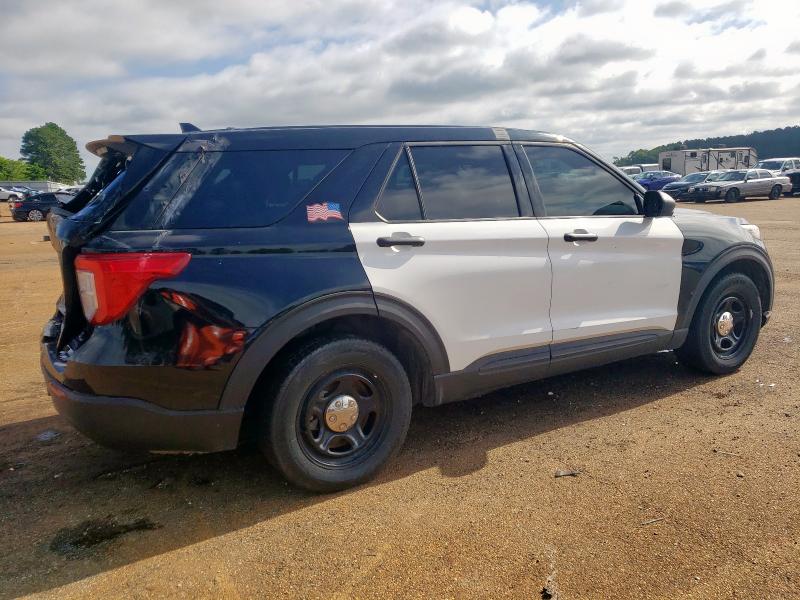 1FM5K8AB9LGC63075 - 2020 FORD EXPLORER POLICE INTERCEPTOR 双色 照片 3