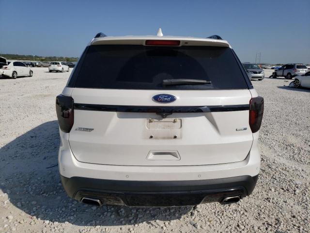 1FM5K8GT9GGB04983 - 2016 FORD EXPLORER SPORT WHITE photo 6