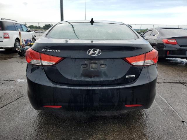 KMHDH4AE1CU352329 - 2012 HYUNDAI ELANTRA GLS BLACK photo 6