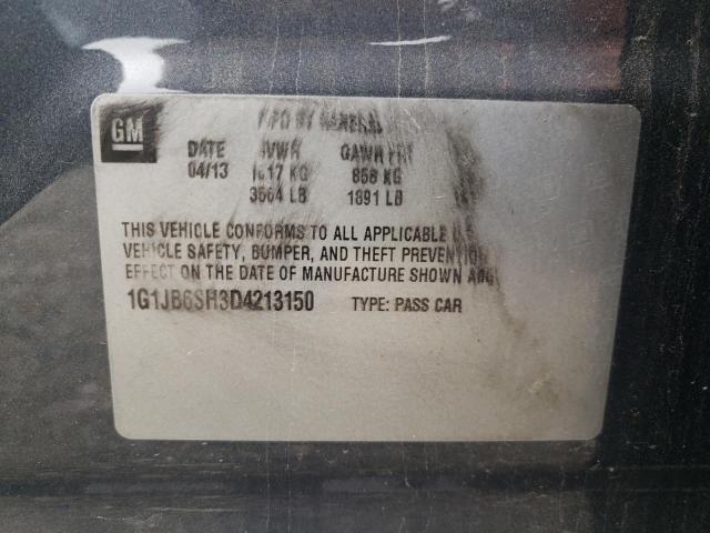 1G1JB6SH3D4213150 - 2013 CHEVROLET SONIC LS 灰色 照片 13