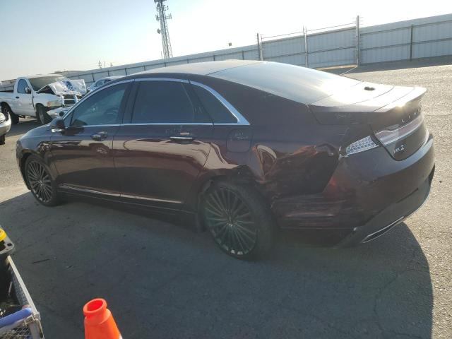 3LN6L5MU7JR610129 - 2018 LINCOLN MKZ HYBRID RESERVE BURGUNDY photo 2